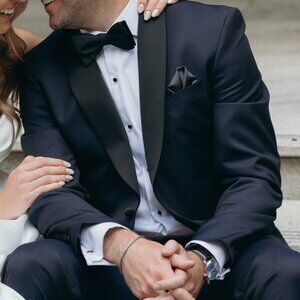 Ted Baker Josh Navy Shawl Collar Tuxedo 42R Made in CANADA